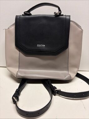 Reaction Kenneth Cole Two-Tone Black and Light Gray Backpack